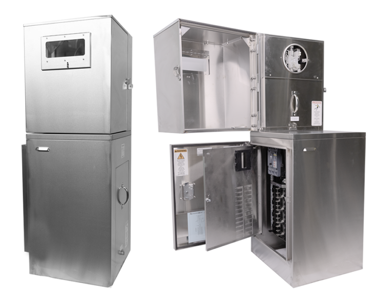 Metered pedestal mps strongbox