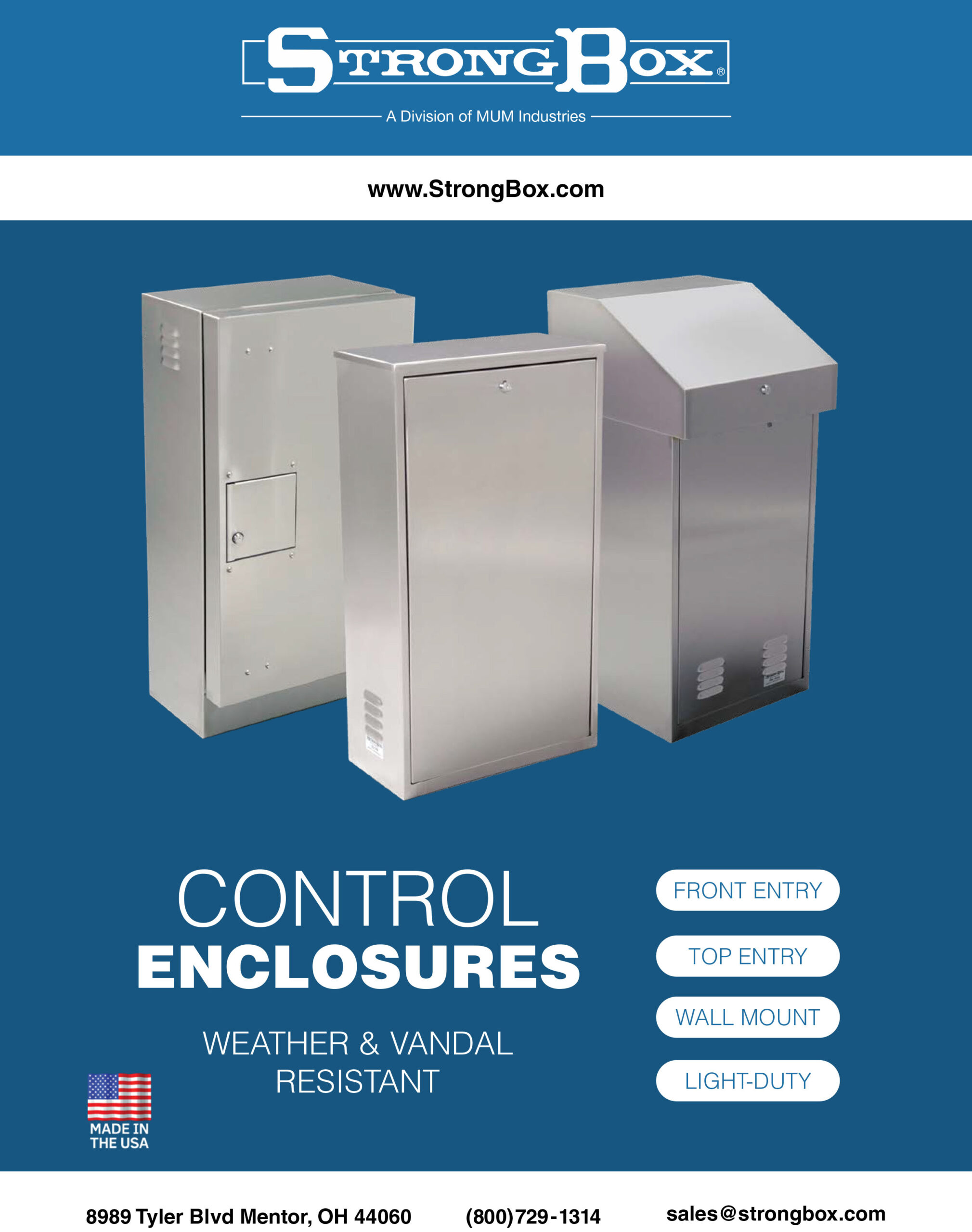 Control Enclosures Catalog STRONGBOX